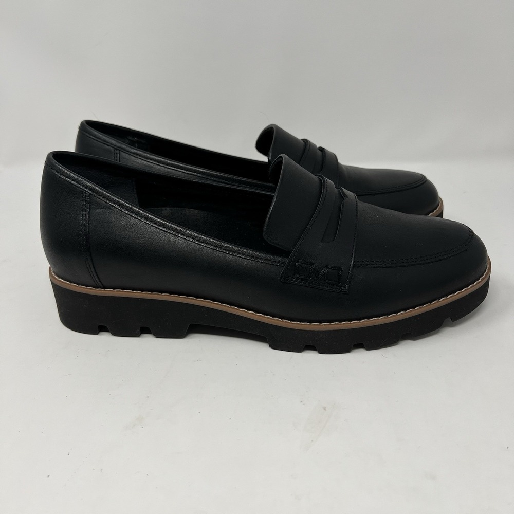 Vionic Women's Cheryl II Black Leather Loafers Shoes Size 8 Wide Comfort - Picture 2 of 8